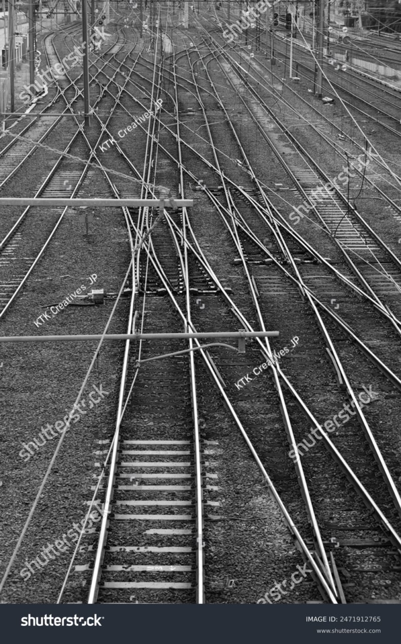 メルボルンに敷設された複雑なレール