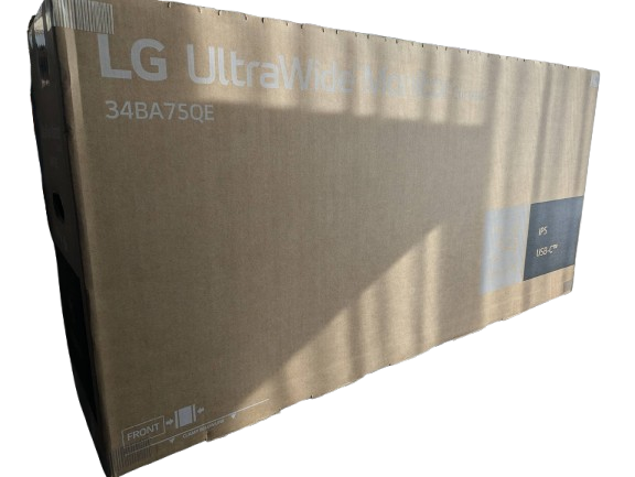 LGのウルトラワイドモニター34BA75QE-B外箱